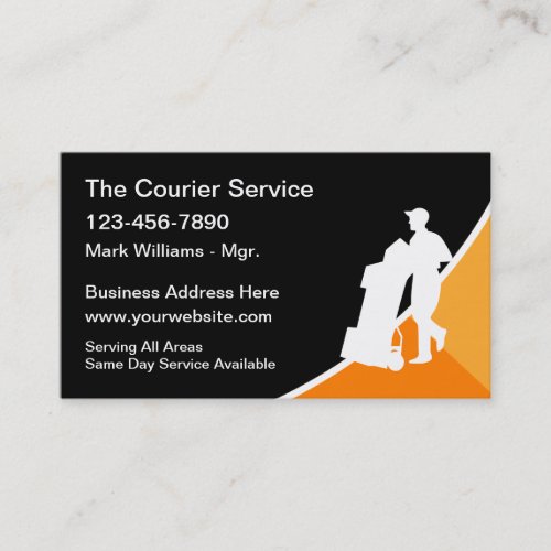 Cool Package Courier And Delivery Services Business Card
