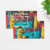 Cool paint strokes famous quote “Great things (Desk)