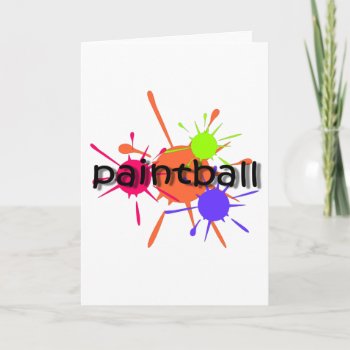 Cool Paintball Card by sportsboutique at Zazzle