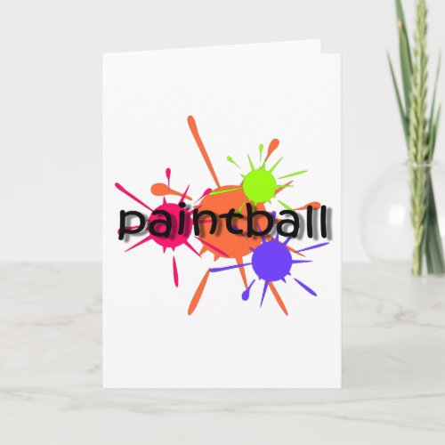 Cool paintball card