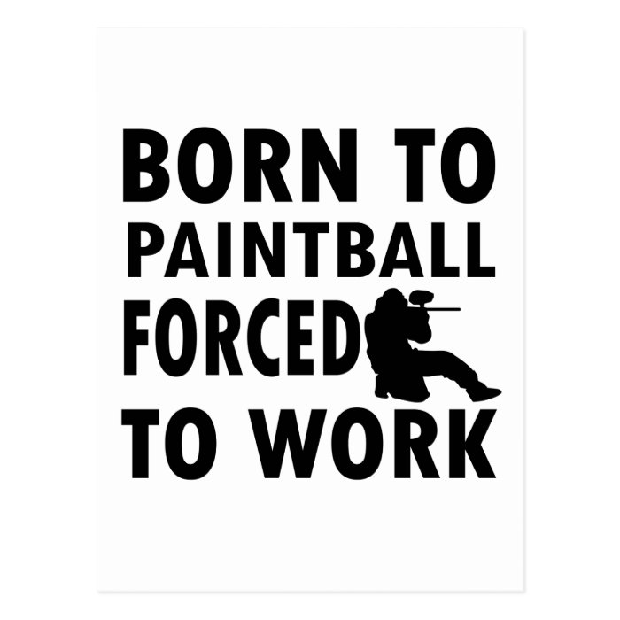 Cool Paintball Designs Postcard