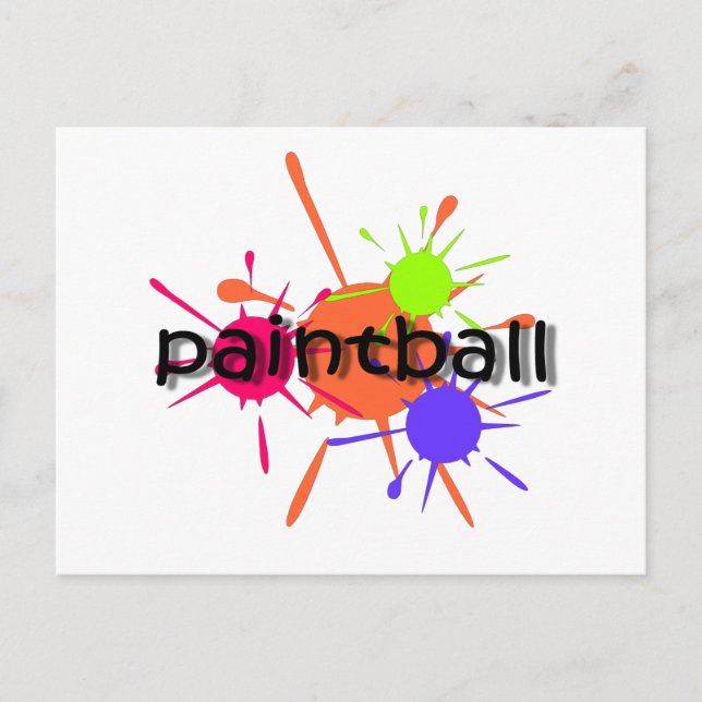 Cool paintball postcard (Front)