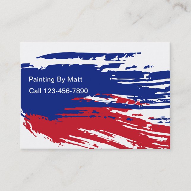 Cool Painter Business Cards (Front)