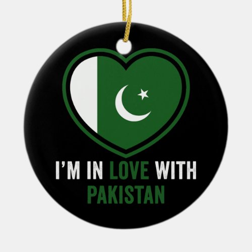 Cool Pakistani Flags Pakistan Pride Men Women Ceramic Ornament