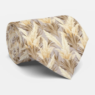 Cool Pampas Grass tiled pattern  Neck Tie