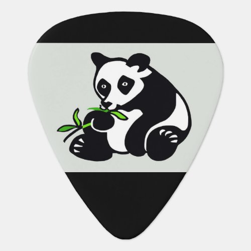 Cool PANDA Bear_ Wildlife _ animal _ green Guitar Pick