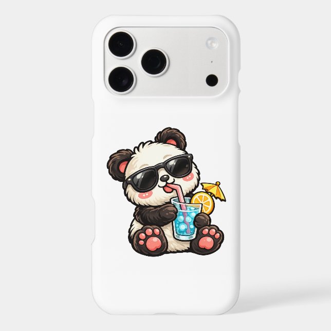 Cool Panda Drink Case-Mate iPhone Case (Back)