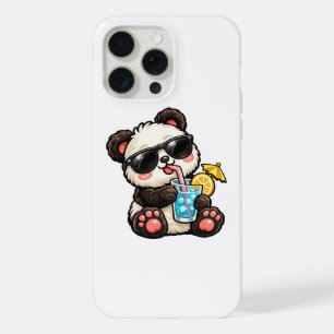 Cool Panda Drink iPhone 15 Pro Max Case