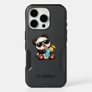 Cool Panda Drink iPhone 16 Pro Case