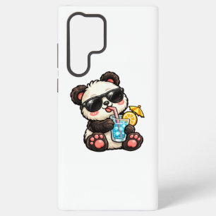 Cool Panda Drink Samsung Galaxy S22 Ultra Case