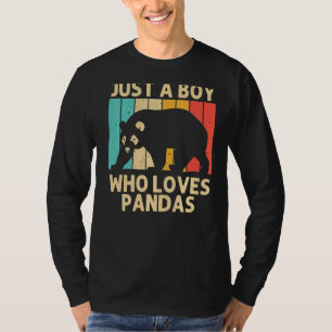 Cool Panda For Kids Boys Panda Bear Animal Zookee T-Shirt