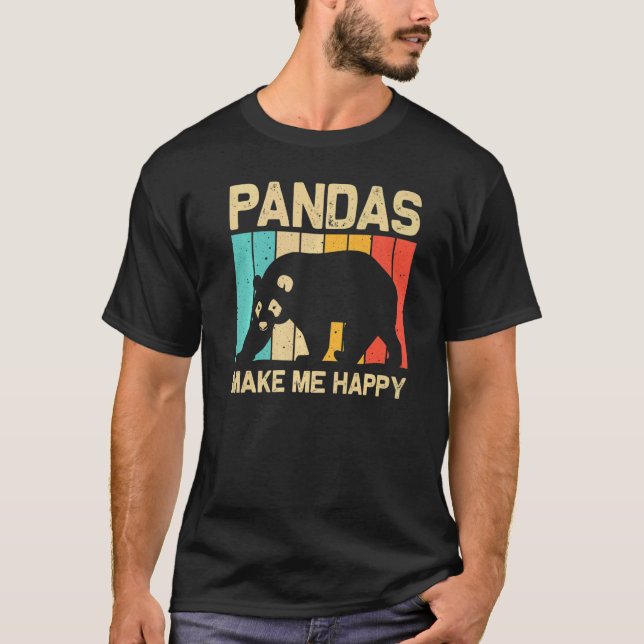 Cool Panda For Men Women Panda Bear Animal  Zookee T-Shirt (Front)