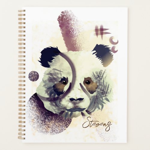 Cool Panda Illustration Art Planner