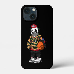 Cool Panda Playing Basketball, Panda Lover Gift iPhone 13 Mini Case