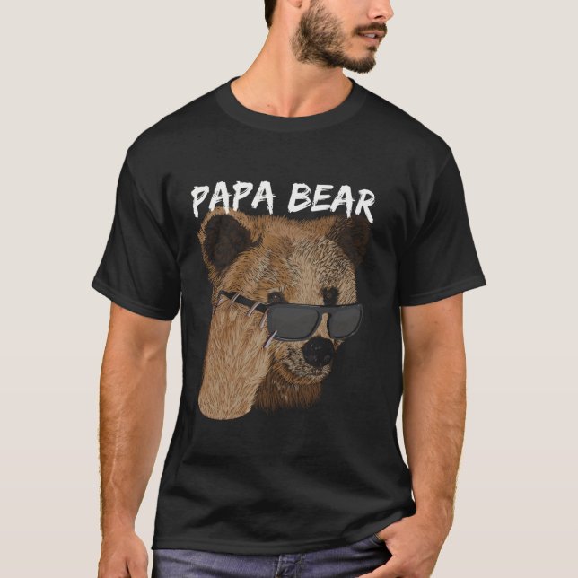 Cool Papa Bear Sunglasses Father s Day  T-Shirt (Front)