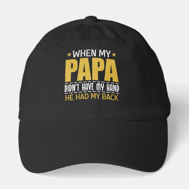 Cool Papa Son word art  Hat (Front)