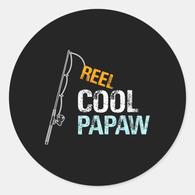 Cool Papaw Gift For Grandfather From Granddaughter Classic Round Sticker (Front)