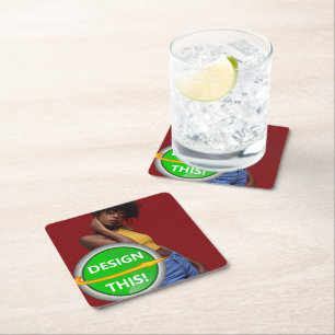 COOL! Paper Coasters - Square - Custom