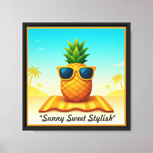 "Cool Paradise Vibes" Canvas Print
