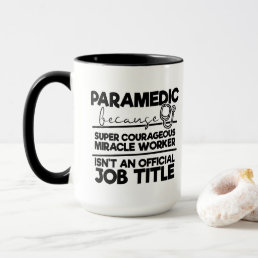 cool Paramedic word art add monogram Mug