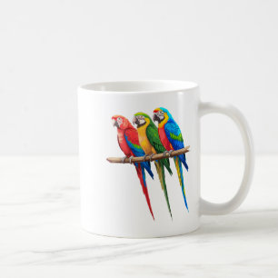 Cool Parrot Art For Men Women Girls Parrot Bird Lo Coffee Mug