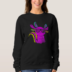 Cool Party Animal Sunglass Mexican Salamander Funn Sweatshirt