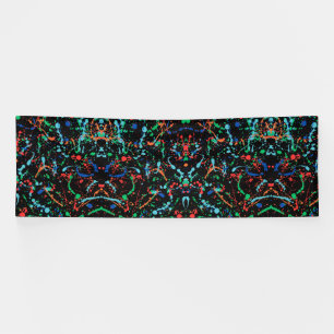 Cool Party Paint Splashes 4x12 Vinyl Banner