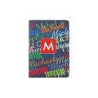 cool passport for a boy with colorful names