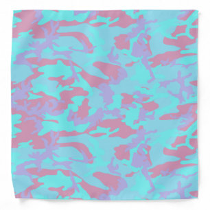 Cool Pastel Camo Pattern Bandana