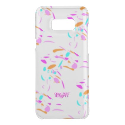 Cool Pastel Paint Splatter | Monogram Uncommon Samsung Galaxy S8+ Case