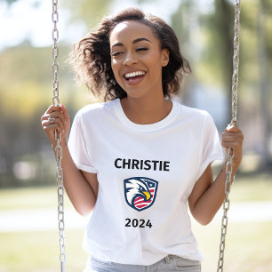 Cool Patriotic Chris Christie 2024 Election Eagle T-Shirt