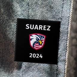 Cool Patriotic Francis Suarez 2024 Election Eagle  Button
