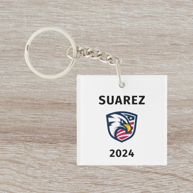 Cool Patriotic Francis Suarez 2024 Keychain (Creator Uploaded)