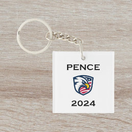 Cool Patriotic Mike Pence 2024 Election Eagle Keychain
