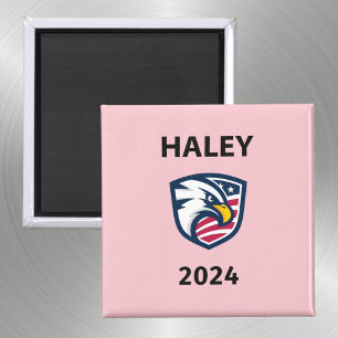Cool Patriotic Nikki Haley 2024 Election Eagle Magnet