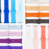 Cool Patriotic U.S. A. Silicone Apple Watch Band (Front)