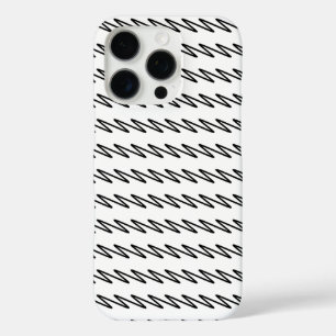Cool Pattern Design in Black and White iPhone 16 Pro Case