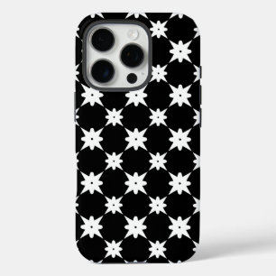Cool Pattern Design in Black and White iPhone 16 Pro Case