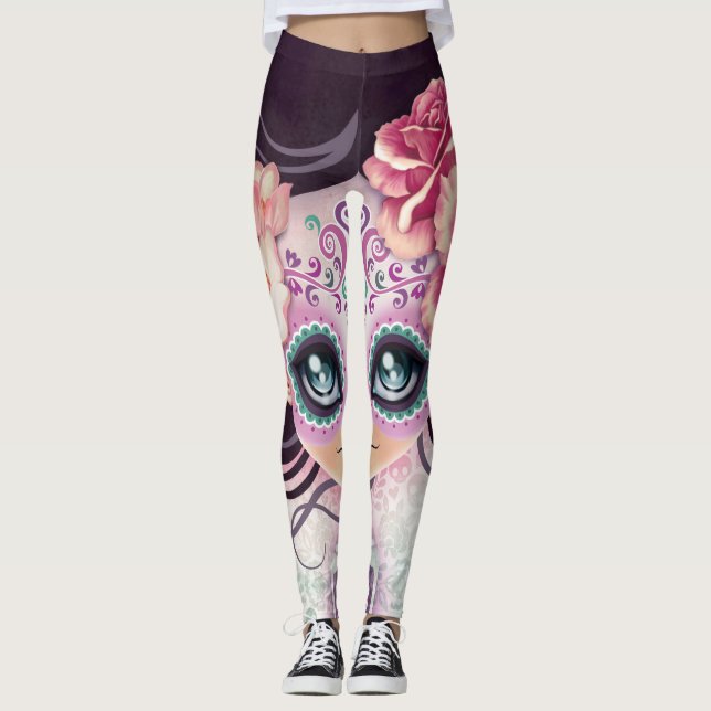 Cool Patterned Designer Leggings (Front)