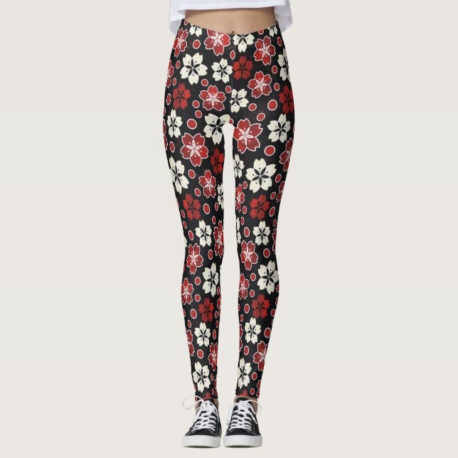 Cool Patterned Designer Leggings (Front)