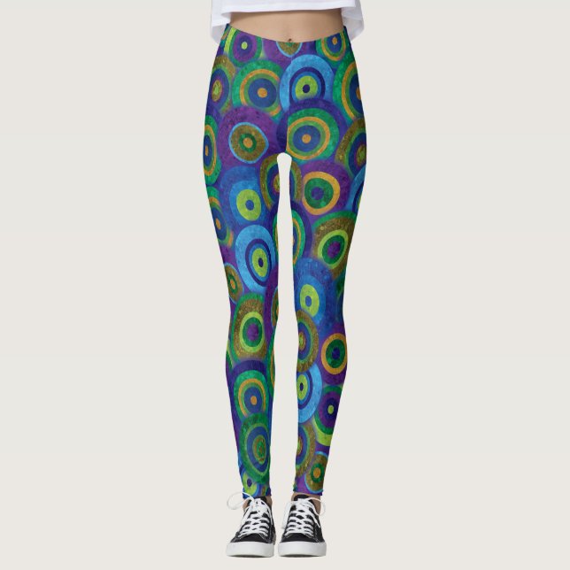 Cool Patterned Designer Leggings (Front)