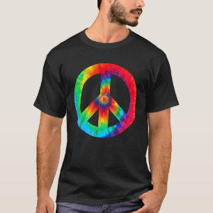 Cool Peace Sign Tie Dye For Boys And Girls T-Shirt