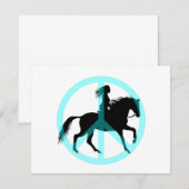 Cool peace symbol horse rider (Front/Back)