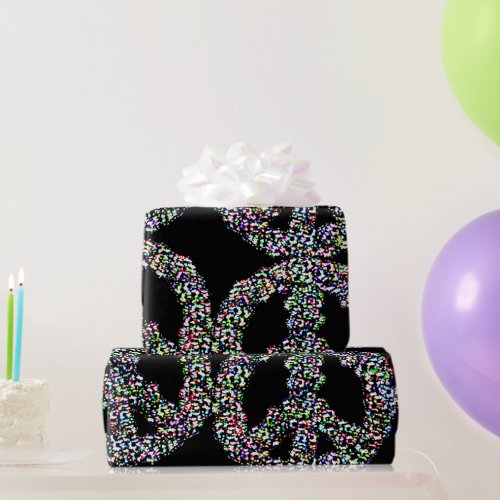 Cool peace symbol wrapping paper