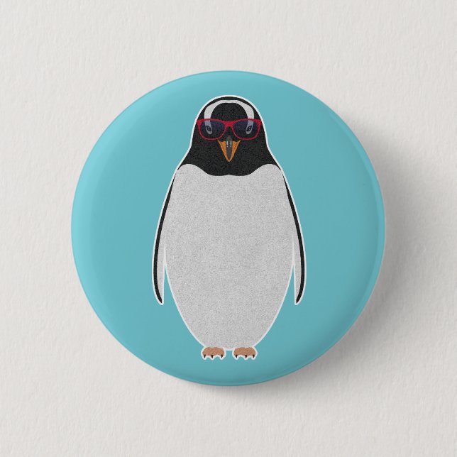 COOL PENGUIN BUTTON (Front)