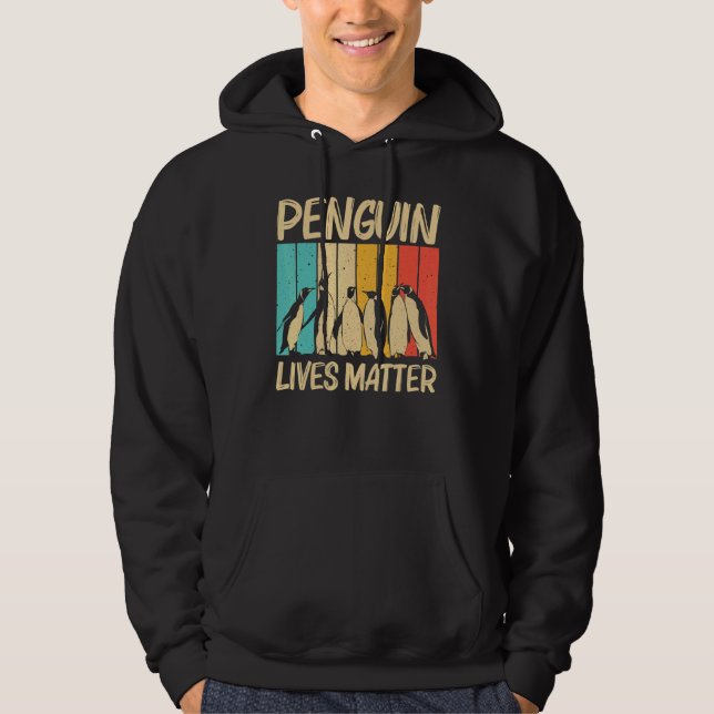 Cool Penguin For Men Women Emperor Penguin Bird   Hoodie (Front)