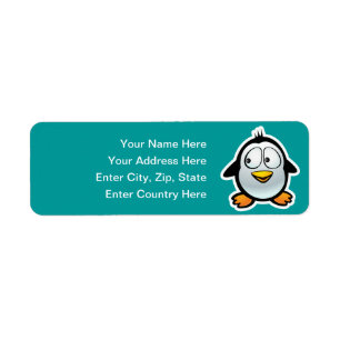 Cool Penguin Label