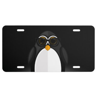 Cool Penguin License Plate