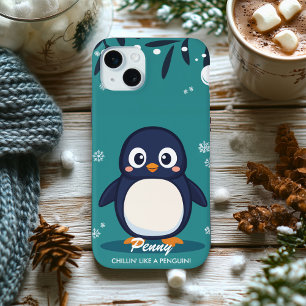 Cool Penguin Vibes - Cute & Cozy Charm Case-Mate iPhone 14 Pro Case