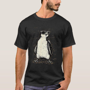 Cool penguin wearing sunglasses vintage animal T-Shirt